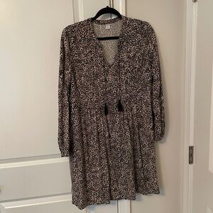 Old Navy Women's Dress, Leopard Print, Size Medium